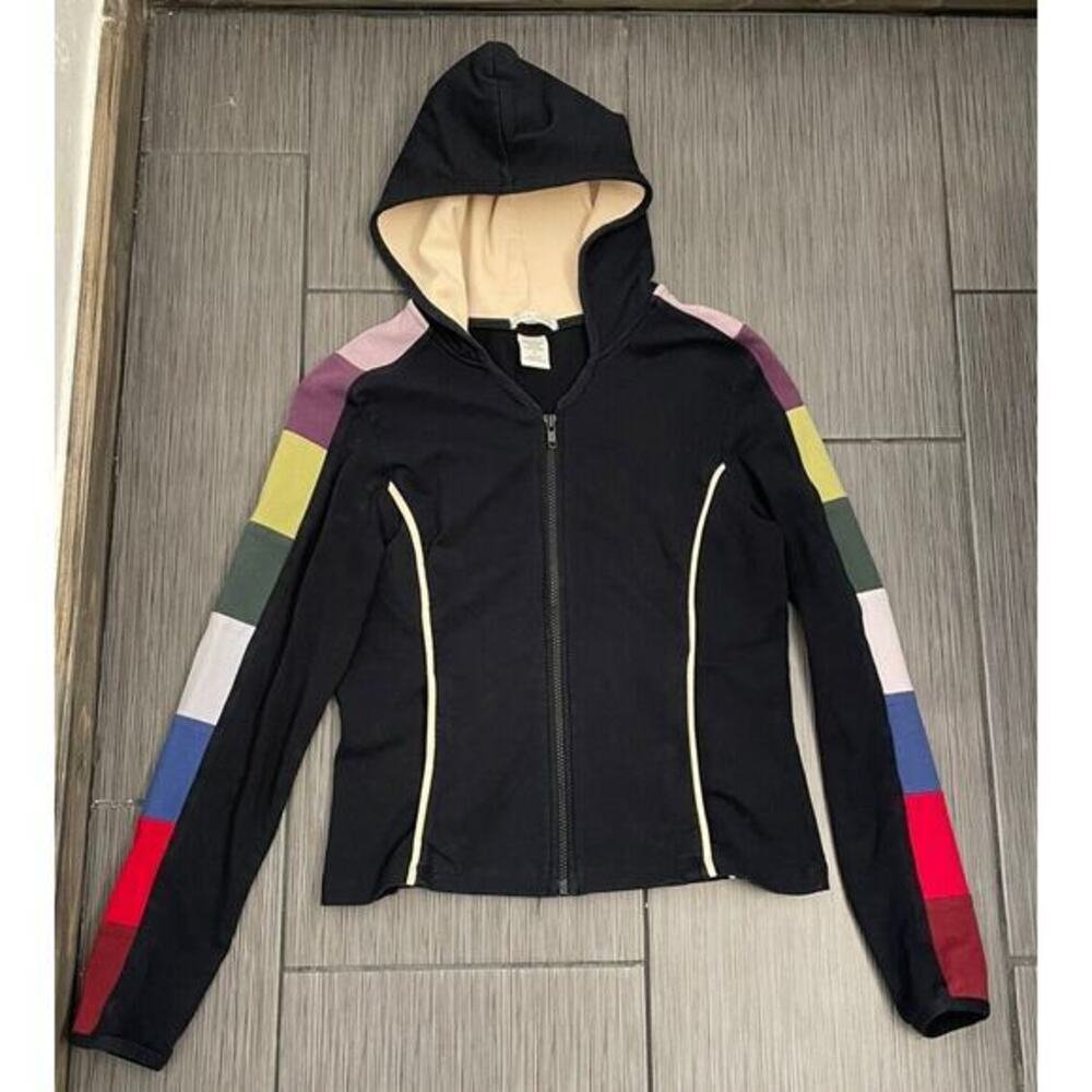 Gaiam Organix Color Block Full Zip Hooded Size Small